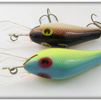 Poe's Blue Scale & Brown Scale Crankbait Pair