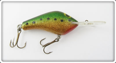 Poe's Green & Gold Glitter Crankbait