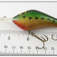 Poe's Green & Gold Glitter Crankbait