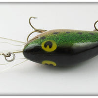 Poe's Green & Gold Glitter Crankbait