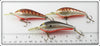 Rapala Crawdad & Silver Black Fat Rap Lot Of Three