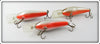 Rapala Crawdad & Silver Black Fat Rap Lot Of Three