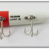 Heddon Red & White Lucky 13 In Correct Box 2500 RH