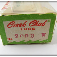 Creek Chub Red & White Darter In Correct Box 2002 W