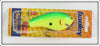 Bagley Apple Green On Chartreuse Balsa B3 Lure On Card