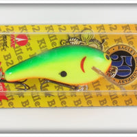 Bagley Apple Green On Chartreuse Kill'R B Lure On Card