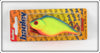 Bagley Blue On Chartreuse Sinking Baitfish Lure On Card