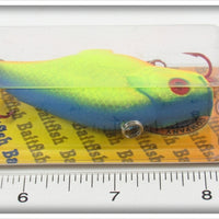 Bagley Blue On Chartreuse Sinking Baitfish On Card