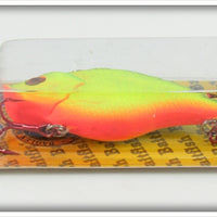 Bagley Blue On Chartreuse Sinking Baitfish On Card