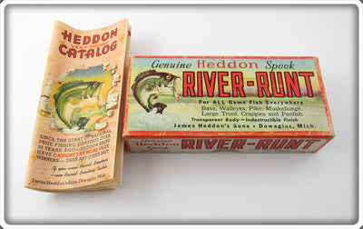 Heddon Empty Box For Yellow Shore Midget River Runt