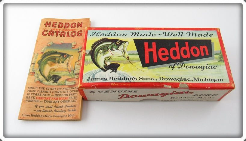 Heddon Empty Box For Red Head Shiner Lucky 13