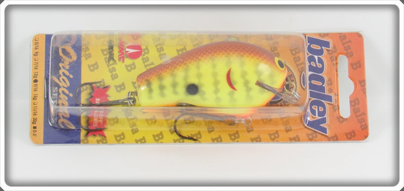 Bagley Dark Crayfish On Chartreuse Balsa B2 Lure On Card