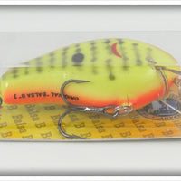 Bagley Dark Crayfish On Chartreuse Balsa B3 On Card
