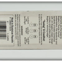 Bagley Dark Crayfish On Chartreuse Balsa B3 On Card