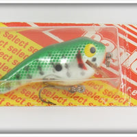 Bagley Green Crayfish On Chartreuse ET Lure On Card