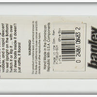 Bagley Chartreuse On White Sinking Baitfish On Card