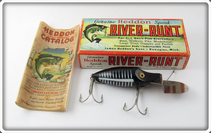 Heddon Black Shore Go Deeper River Runt In Box