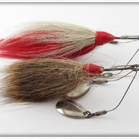 Shannon Red & White Twin Spinner Pair