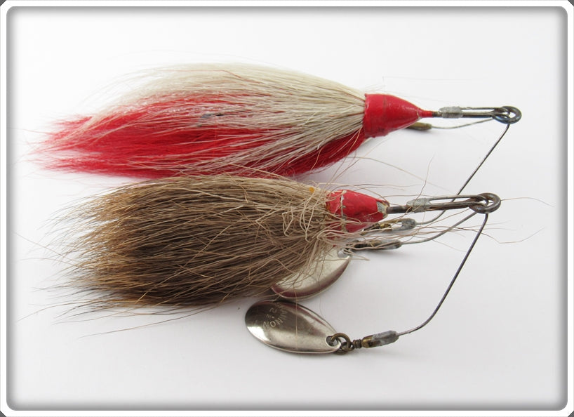 Shannon Red & White Twin Spinner Pair