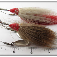 Shannon Red & White Twin Spinner Pair