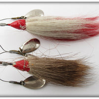 Shannon Red & White Twin Spinner Pair