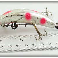 Helin Silver Plate Red Fluorescent Spots Flatfish In Box