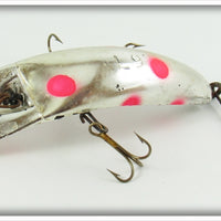 Helin Silver Plate Red Fluorescent Spots Flatfish In Box