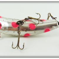 Helin Silver Plate Red Fluorescent Spots Flatfish In Box