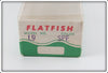 Helin Silver Plate Red Fluorescent Spots Flatfish In Box
