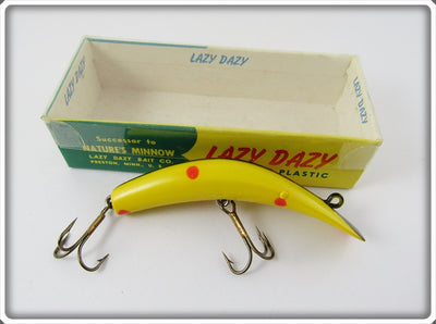 Lazy Dazy Bait Co Yellow Spotted Lazy Dazy In Correct Box 307