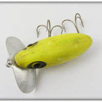Arbogast Flo Yellow/Saturn Jitterbug