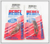 Rebel Brown Teeny Craw Lure Pair On Cards