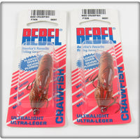 Rebel Brown Wee Crawfish Lure Pair On Cards