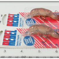 Rebel Brown Wee Crawfish Pair On Cards