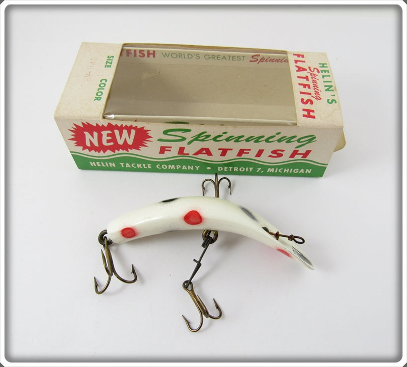 Helin White With Spots SPU-WH Flatfish In Correct Box