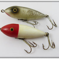 Heddon Baby Zara Pair: Silver Flitter & Red Head White