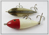 Heddon Baby Zara Pair: Silver Flitter & Red Head White