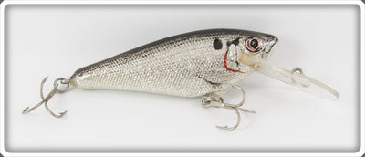 Vintage Bagley Black On Silver Foil Small Fry Shad Lure 