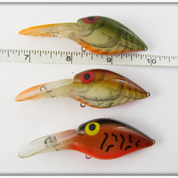 Storm Flat Wart Lot Of Three: Crawdad & Natural Crawdad