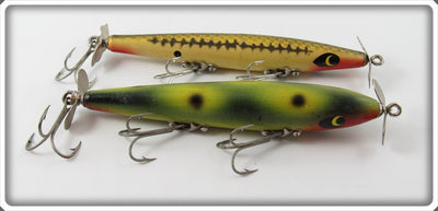 Vintage Smithwick Frog & Bass Devil's Horse Lure Pair
