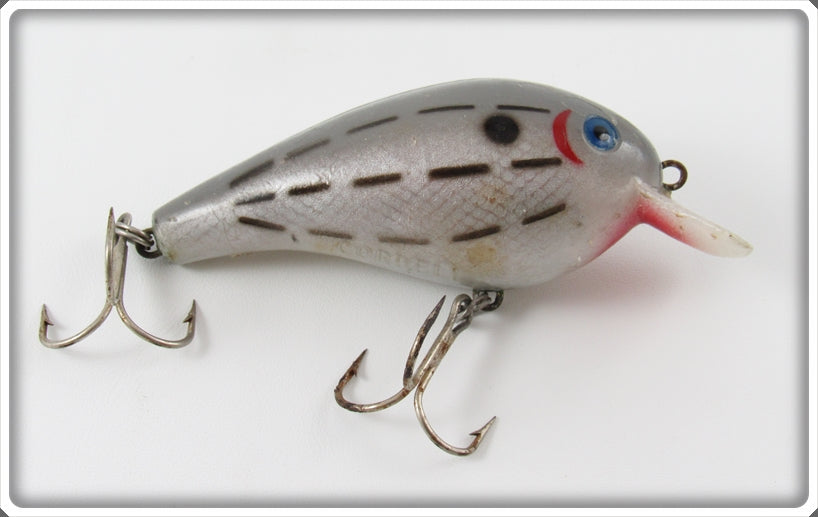 Vintage Cotton Cordell Grey Black Stripes Big O Lure