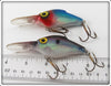 Storm Purple & Blue And Blue & Red Lightnin' Shad Pair