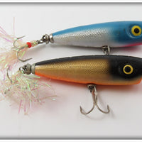 Luhr Jensen Black/Gold & Blue/Silver P.J. Pop Lure Pair 
