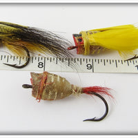 Heddon Shrunken Bass Bug Spook Lot Of Three