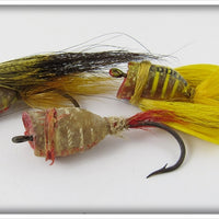 Heddon Shrunken Bass Bug Spook Lot Of Three