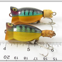 Arbogast Perch Hula Popper Pair