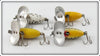 Arbogast Perch, Yellow Shore & Coachdog Jitterbug Lot Of Four