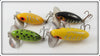 Arbogast Perch, Yellow Shore & Frog Jitterbug Lot Of Four