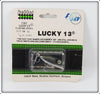 Vintage Heddon Baby Bass Tiny Lucky 13 Lure On Card