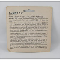 Heddon Baby Bass Tiny Lucky 13 On Card